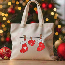 Christmas Stockings & Heart Decor Embroidery Design