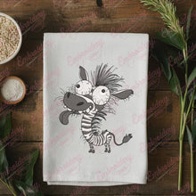 Crazy Zebra Embroidery Design