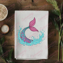 Water Wave Mermaid Embroidery Design