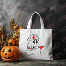 Boo Boo Crew Halloween Nurse Ghost Embroidery Design