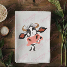 Funny Cow Face Embroidery Design