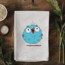 Cute Blue Cartoon Bird Embroidery Design