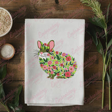 Tropical Leaves And Flowers Chinchilla Embroidery Design
