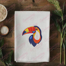 Colorfull Toucan Head Embroidery Design