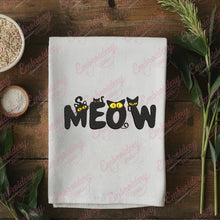 Meow Funny Cat Embroidery Design