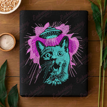 Alien With Cat Embroidery Design