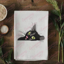 Cute Black Cat Embroidery Design