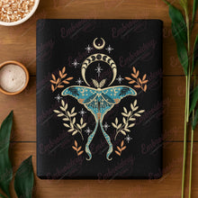 Mystical Moth and Moon Phases Embroidery Design