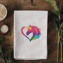Colorful Horse Heart Embroidery Design