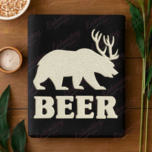 Funny Beer Deer Embroidery Design