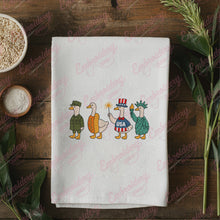 Patriotic Goose 4th of July Embroidery Design