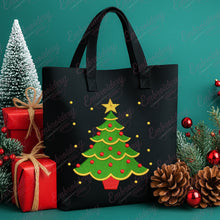 Decorated Christmas Tree Embroidery Design