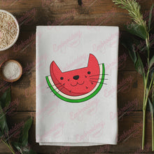 Funny Cat Watermelon Embroidery Design