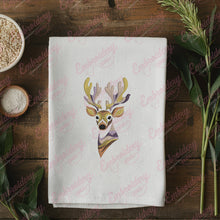 Colorful Deer Head Embroidery Design