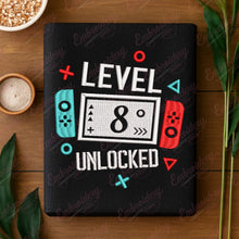 Level 8 Unlocked Gamer Birthday Embroidery Design