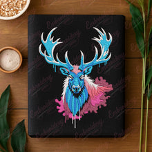 Colorful Deer Head Embroidery Design