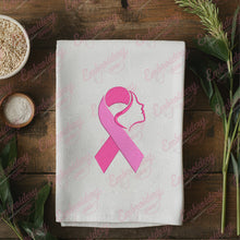 Woman & the Ribbon Breast Cancer Awareness Embroidery Design