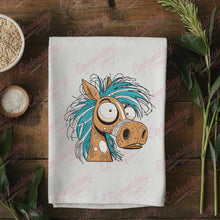 Funny Quirky Horse Embroidery Design