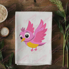 Cute Little Pink Bird Embroidery Design