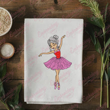 Cute Girl Ballet Dance Embroidery Design