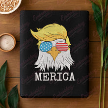 Merica Bald Eagle with American Flag Sunglasses Embroidery Design