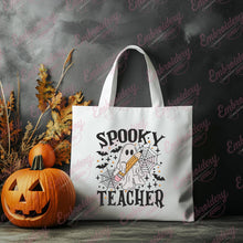 Spooky Teacher Halloween Embroidery Design