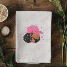 Afro Woman in Hat Embroidery Design
