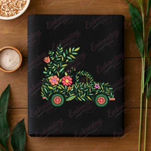 Floral Truck Embroidery Design
