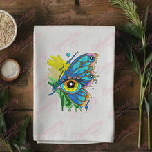Eye with Butterfly Embroidery Design