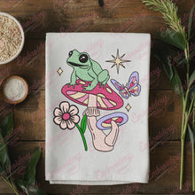 Spring Frog Embroidery Design