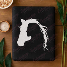 Young Girl With Horse Embroidery Design