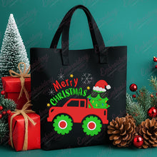 Merry Christmas Monster Truck Embroidery Design