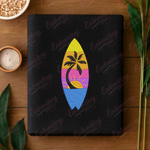 Retro Surfboard Embroidery Design