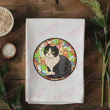 Bicolor Cat Embroidery Design