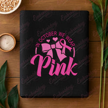 Pink October Awareness Embroidery Design