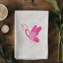 Breast Cancer Awareness Butterfly Embroidery Design