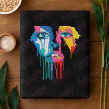 Colorful Woman Face Embroidery Design