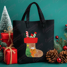 Christmas Sock And Gingerbread Embroidery Design