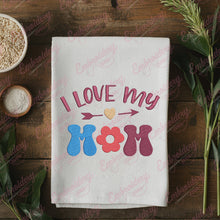 I Love My Mom Embroidery Design