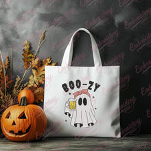 Boozy Ghost Beer Halloween Embroidery Design