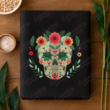 Floral Sugar Skull Embroidery Design