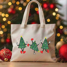 Dancing Christmas Trees Embroidery Design