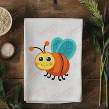 Funny Honey Bee Embroidery Design
