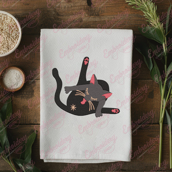 Cat Butt Embroidery Design