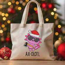 Cool Christmas Axolotl With Axe Embroidery Design