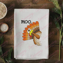 Turkey Moo Funny Thanksgiving Embroidery Design