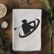 Swing Golf Logo Embroidery Design
