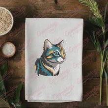 Cute Colorful Cat Machine Embroidery Design
