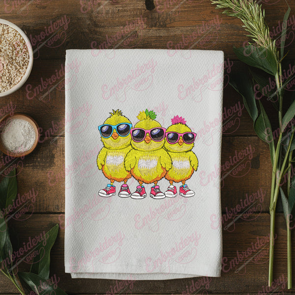 Funny Duck Squad Embroidery Design