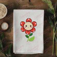 Flower Emoji Embroidery Design